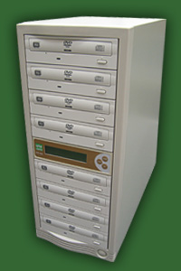 Professional 4 drive blu-ray, dvd, and cd Wytron duplicators.